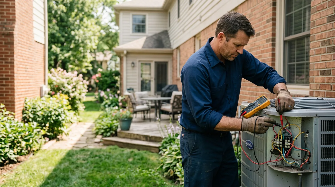 HVAC technician working near Mcgraws, WV